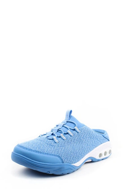 Shop Therafit Austin Sneaker Mule In Light Blue Fabric