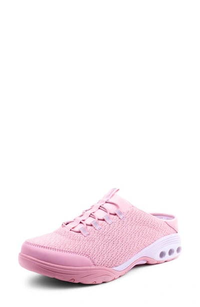 Shop Therafit Austin Sneaker Mule In Pink Fabric