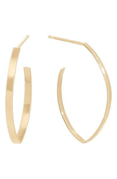 Shop Lana Jewelry Blake Mini Thick Flat Hoop Earrings In Yellow Gold