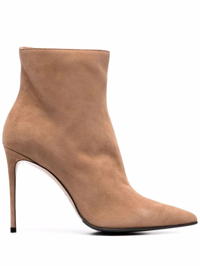Shop Le Silla Eva 120mm Ankle Boots In Nude
