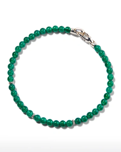 Shop David Yurman Spiritual Bead Bracelet With Green Onyx