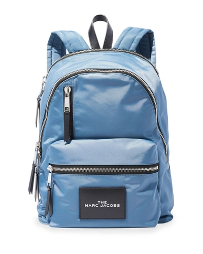 Shop Marc Jacobs The Pouch Nylon Backpack In Blue Mirage