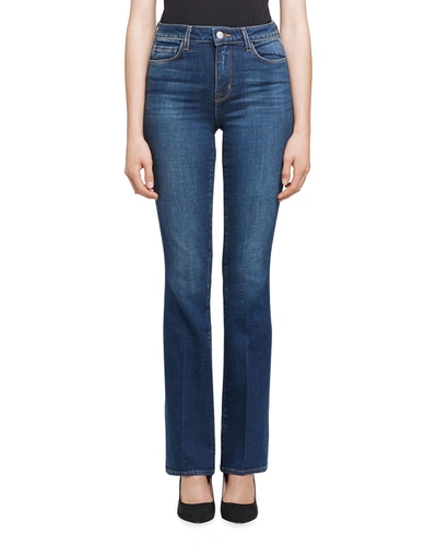 Shop L Agence Oriana High-rise Straight Jeans In Sierra