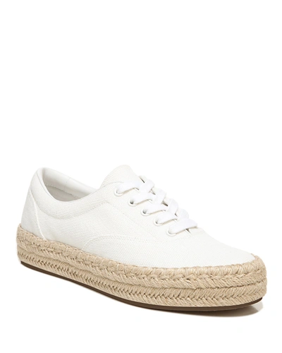 Shop Vince Ursa Canvas Espadrille Sneakers In Optic White