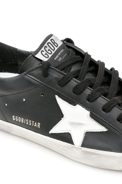 Shop Golden Goose Superstar Sneakers In Black,white