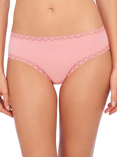 Shop Natori Bliss Cotton Girl Brief In Pink Icing