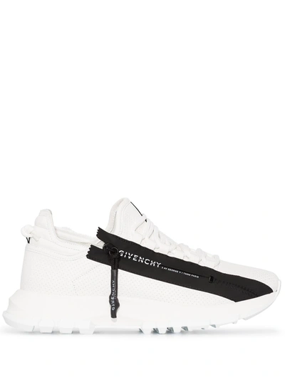 Shop Givenchy Spectre Leather Sneakers In White