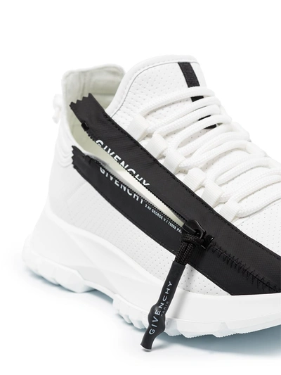 Shop Givenchy Spectre Leather Sneakers In White