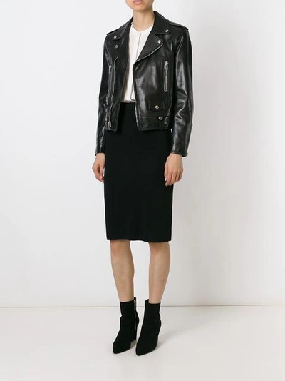 Shop Saint Laurent Classic Biker Jacket