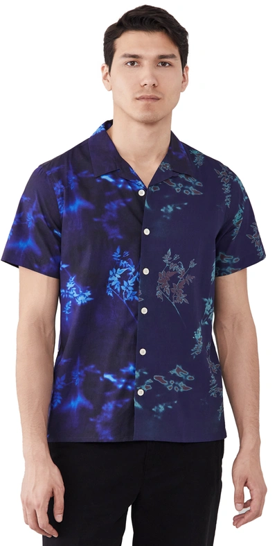 Shop Ps By Paul Smith Casual Fit Mix Up Shirt In Dark Navy