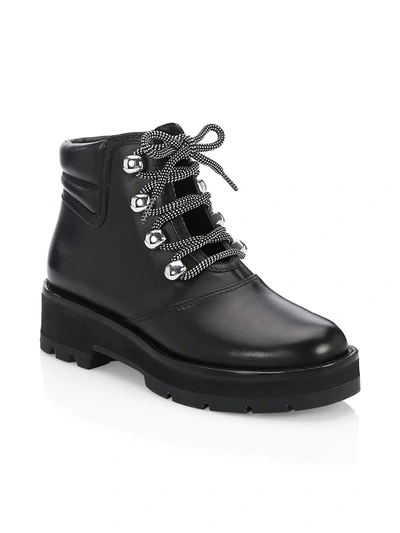 Shop 3.1 Phillip Lim / フィリップ リム Women's Dylan Leather Lace-up Hiking Boots In Black