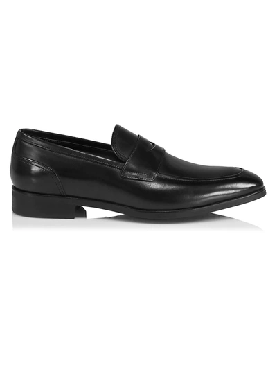 Shop To Boot New York Men's Dress Collection Amherst Leather Loafers In Black