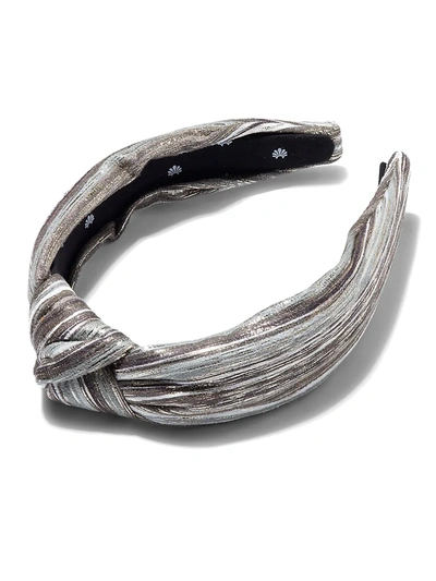 Shop Lele Sadoughi Metallic Multi Mixed Knotted Headband