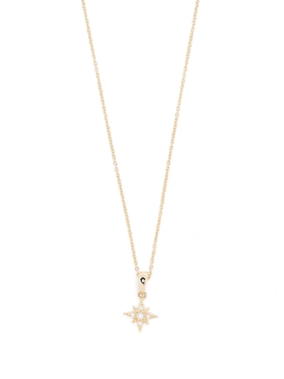 Shop Mizuki 14kt Yellow Gold Diamond Small Star Pendant