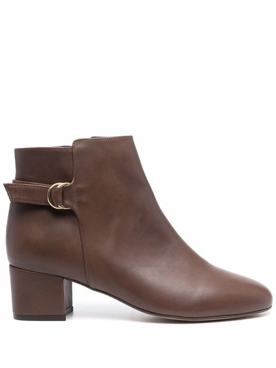 Shop Tila March Nordic Buckled Ankle Boots In Brown