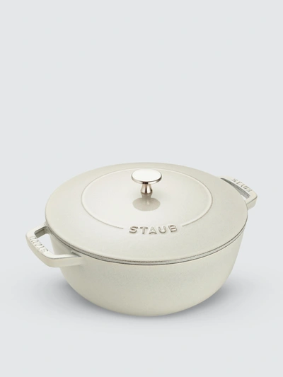 Shop Staub 3.75-qt Essential French Oven In White Truffle
