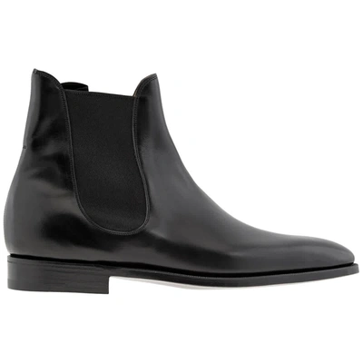 Shop Burberry Wordsworth Black Smooth Leather Boots, Brand Size 6