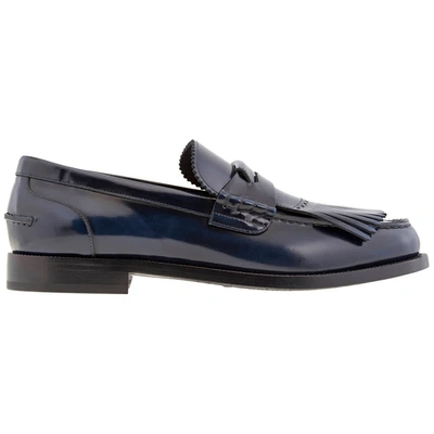 Shop Burberry Mens Fringed Penny Loafers