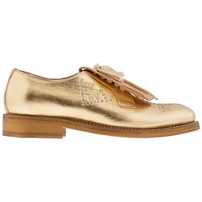 Shop Burberry Ladies Footwear 4070021 In Gold