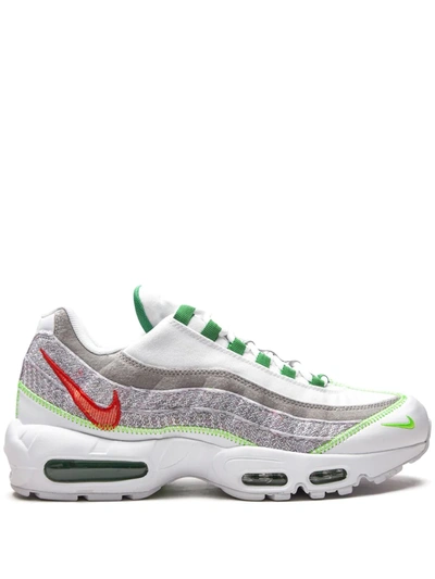 Shop Nike Air Max 95 "white/classic Green/electric Green" Sneakers