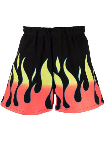 火焰印花运动短裤