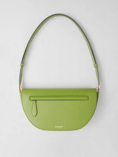 Burberry Olympia Small Leather Shoulder Bag, Marsh Green | ModeSens