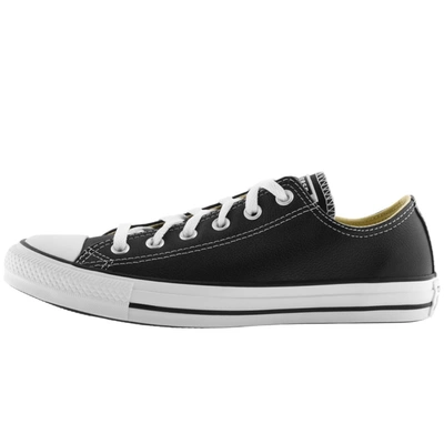 Shop Converse Chuck Taylor Ox Leather Trainers Black