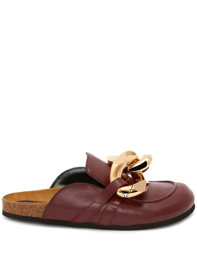 Shop Jw Anderson Chain Loafer Mules In Rot