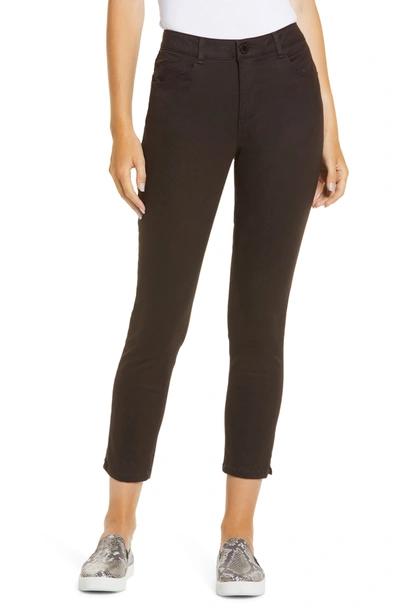 Shop Wit & Wisdom Ab-solution High Waist Ankle Skinny Pants In Brown
