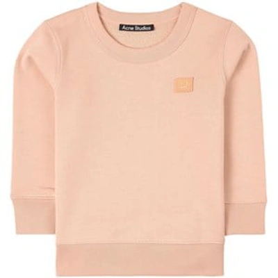 Shop Acne Studios Pink Face Sweatshirt