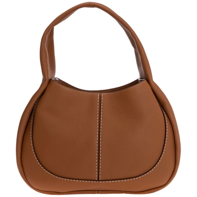 Shop Tod's Baroque Hobo Bags In Marrone