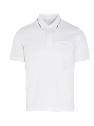 Shop Prada Polo In White