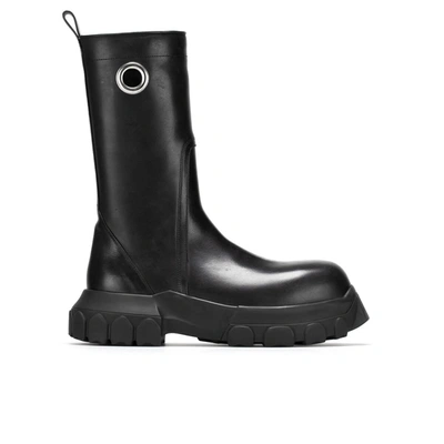 Shop Rick Owens Creeper Bozo Tractor Boots In Black