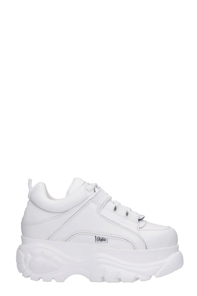 Shop Buffalo Sneakers In White Leather