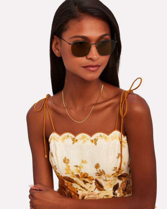 Oliver Peoples Golden Sun Sunglasses in Black