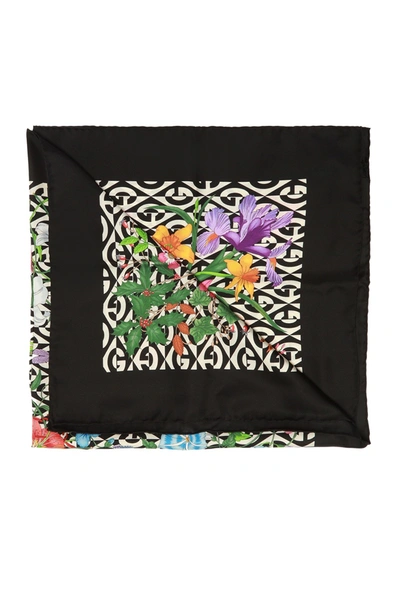 Shop Gucci Multicolor Patterned Scarf In N,a
