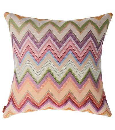Missoni Multicolour Agadir Zigzag-pattern Cushion In Multicoloured