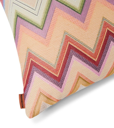Missoni Multicolour Agadir Zigzag-pattern Cushion In Multicoloured