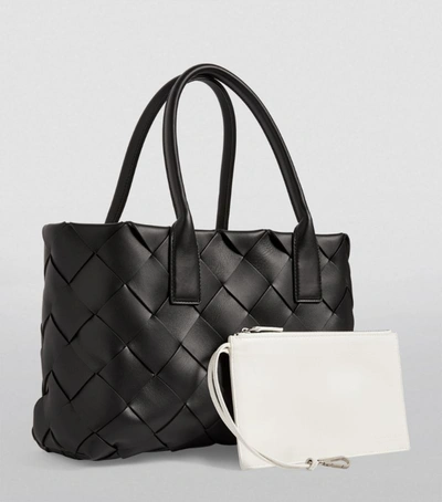 Shop Bottega Veneta Leather Maxi Cabat Tote Bag