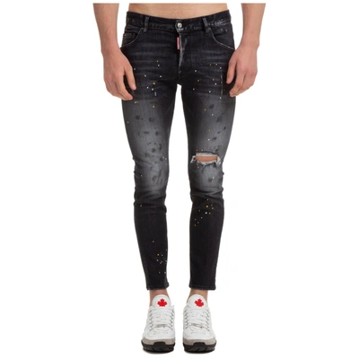 Shop Dsquared2 Skater Jeans In Nero