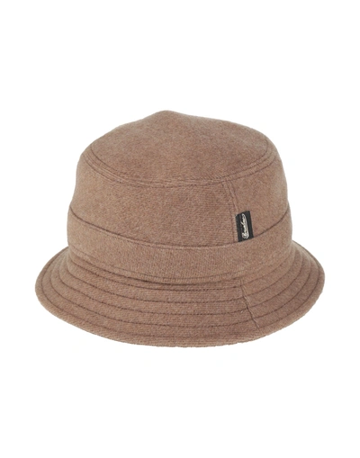 Shop Borsalino Hats In Camel
