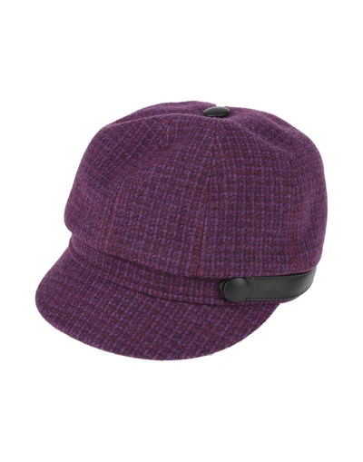 Shop Borsalino Hats In Purple