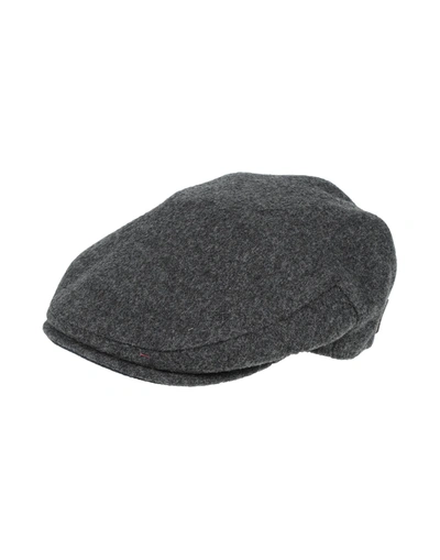 Shop Borsalino Man Hat Lead Size 6 ⅞ Acetate, Viscose In Grey