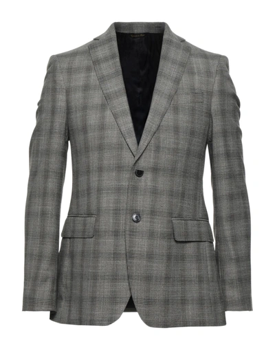 Shop Acquaviva Suit Jackets In Grey