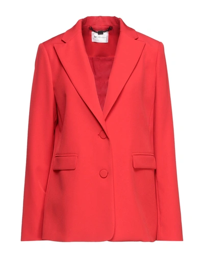 Shop Be Blumarine Woman Suit Jacket Red Size 10 Polyester, Elastane