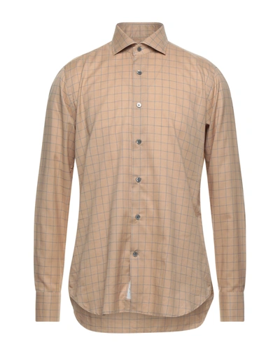 Shop Guglielminotti Shirts In Beige