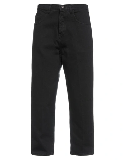 Shop Bonheur Man Denim Pants Black Size 34 Cotton