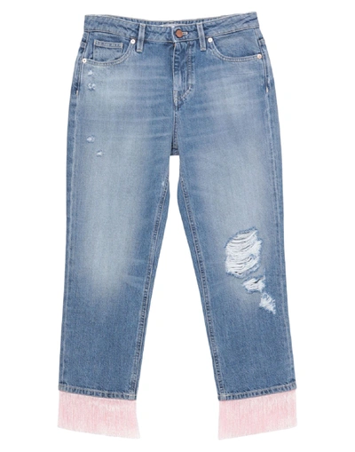 Pt Torino Denim Cropped In Blue
