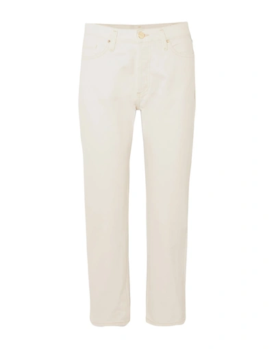 Shop Goldsign Woman Jeans White Size 28 Cotton