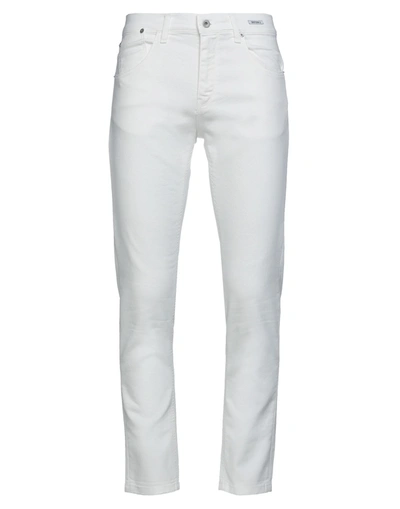 Shop Uniform Man Jeans White Size 29 Cotton, Elastomultiester